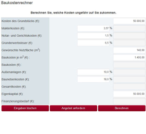 Baukostenrechner