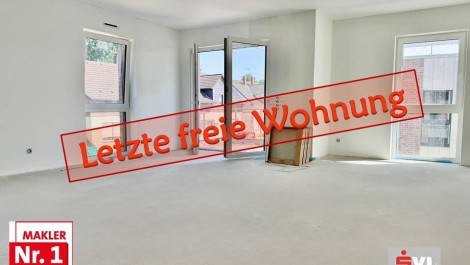 schlüsselfertiger Neubau -barrierearme Etagenwohnung mit Balkon und zwei Tiefgaragenstellplätzen