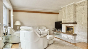 Wohnzimmer mit Blick auf Kamin