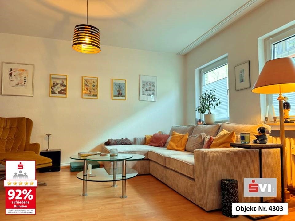 Großzügige 2,5-Zimmer-Wohnung mit Balkon und Gemeinschaftshof in zentraler Lage von Oberhausen-Mitte