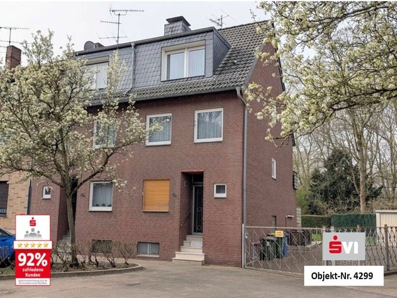 Familienfreundliches Reihenendhaus in ruhiger Parklage im Brücktorviertel in Oberhausen
