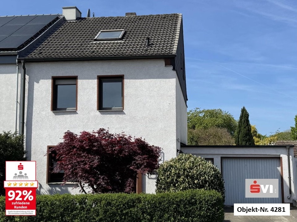 Saniertes Reiheneckhaus mit Garage und Sonnengarten in ruhiger Seitenstraße von OB-Klosterhardt